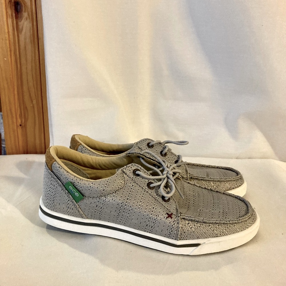 NEW NWOB Twisted X Women's Light Gray Hooey Loper Sneakers Shoes WHYC009 Sz 7.5